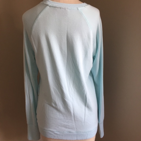 Athleta light blue cross cross hem long sleeve top - Picture 10 of 13